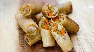 VEGETABLE LUMPIA  HOW TO MAKE FILIPINO LUMPIA  LUMPIANG GULAY [upl. by Kcirnek]