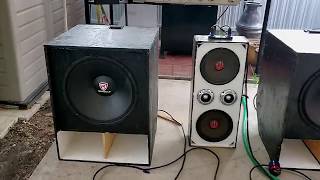 Rockville RVP18W4 18 inch Subwoofer BASS TEST [upl. by Sikram]