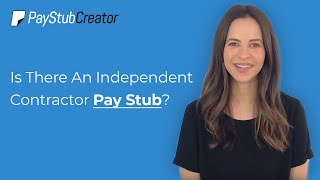 Is There An Independent Contractor Pay Stub [upl. by Yann]