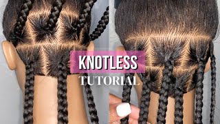 DETAILED Knotless Braid Tutorial  Beginner Friendly [upl. by Des]