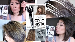 How to do Highlights at Home DIY Highlight Colorista Kit by Loreal Paris REVIEW [upl. by Sapphira760]