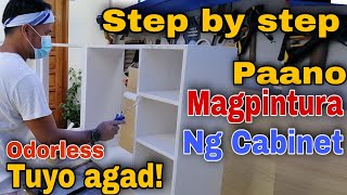 Paano Magpìntura ng Cabinet How to Paint Cabinet [upl. by Ierbua]