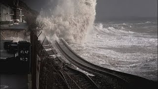 Stormhit Dawlish rail reopens [upl. by Nobie312]