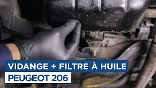 Comment faire la vidange  Peugeot 206 14Hdi [upl. by Hussey]