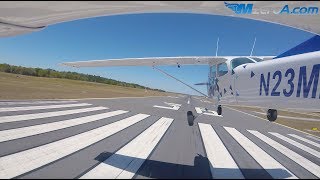 Gusty Crosswind Landings  MzeroA Flight Training [upl. by Atiuqehs]