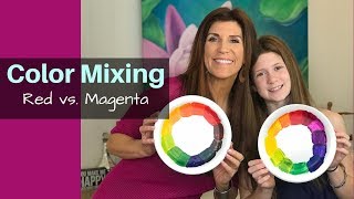 HOW TO MIX COLORS with the 3 primaries Magenta not Red [upl. by Rehpotsirhk]