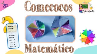 Comecocos Matemático  Aula chachi  Manualidades para aprender las tablas de multiplicar [upl. by Zalucki]