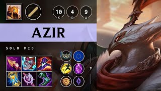 Azir Mid vs Garen Rampage  EUW Challenger Patch 1424 [upl. by Alair402]