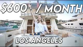 What Its Like To Live On a 600 Per Month BOAT in Los Angeles [upl. by Yecart]