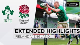 Ireland v England  EXTENDED Highlights  Victory in Standers Last Test  2021 Guinness Six Nations [upl. by Abebi806]