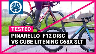 Superbike Shootout  Pinarello Dogma F12 vs Cube Litening C68X [upl. by Aan]