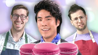 The Try Guys Bake Macarons Without A Recipe [upl. by Atiluap]