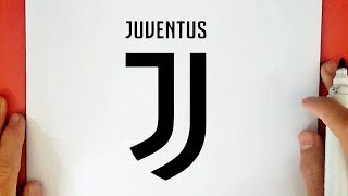 HOW TO DRAW THE JUVENTUS LOGO [upl. by Hooke706]