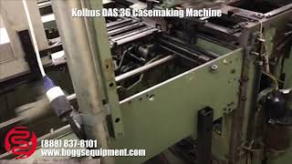 Kolbus DAS 36 Casemaking Machine [upl. by Sucrad]