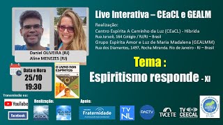 Espiritismo responde  XI – Exp Aline Menezes e Daniel Oliveira RJ [upl. by Tnecnev]