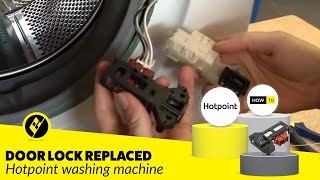 How to Replace a Washing Machine Door Lock on a Hotpoint Washer [upl. by Yracaz206]