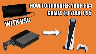 How To Export PS4 Games to PS5 with a USB External Drive [upl. by Douglas]