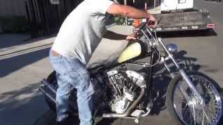 Hunting Harleys 1976 shovelhead bobber [upl. by Amalle46]