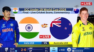 🔴 Live IND U19 vs AUS U19  Under19 World Cup Final  INDIA vs AUSTRALIA Live  cricketlive [upl. by Rhett]