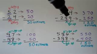 3rd Grade Math 18 Estimate Differences [upl. by Loutitia834]