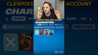 Clewfix Shows amp500000 Fortnite Account 😱 [upl. by Coplin]