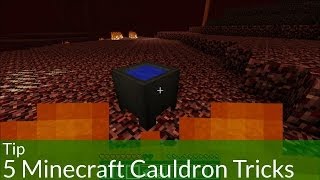 Tip 5 Minecraft Cauldron Tricks [upl. by Erdnaid]