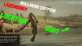 Legendary BULLHEAD CATFISH amp BOAT LOCATION Red Dead Redemption 2 [upl. by Jeffery832]