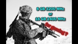 8gb 3200MHz vs 16gb 2400MHz DDR4 RAM  14 Games Tested [upl. by Dranel]