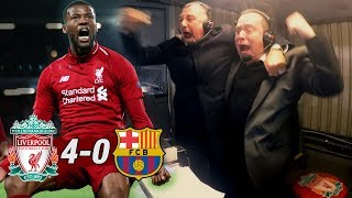 CORNER TAKEN QUICKLY ORIGI  Liverpool 40 Barcelona Commentator Reactions [upl. by Lecram]