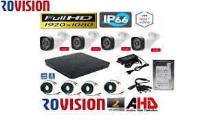 TUTORIAL Cum se monteaza instaleaza si seteaza sistem supraveghere Kit 4 camere FULL HD Rovision [upl. by Araas]