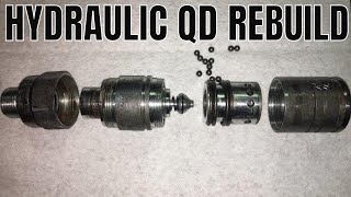 HOW TO DISASSEMBLE HYDRAULIC COUPLER OR QUICK DISCONNECT [upl. by Raimundo]