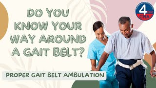 Ambulate with a Gait Belt CNA Skill Prometric [upl. by Anauqal]