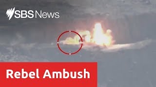 Yemens Houthi rebels release vision of an ambush on Saudi forces [upl. by Evets637]