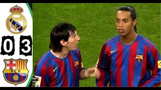 4k Hd Real Madrid 03 Barcelona 2005 All Goals amp Extended Highlights El Clásico Maç Özeti [upl. by Eiramac704]