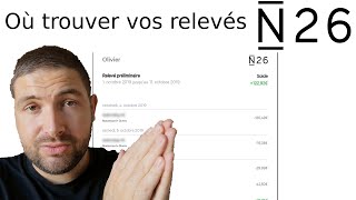 Tuto Comment télécharger vos relevés de compte bancaire N26 [upl. by Amian]