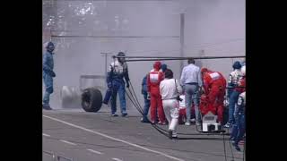 Jos Verstappens Massive Pit Fire  Germany 1994 [upl. by Pritchard]