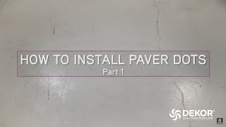 How to install DEKOR® Paver Dot LED hardscape lights  Part 1 [upl. by Vivyan]