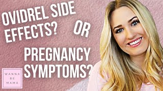 Ovidrel Side Effects or Pregnancy Symptoms  IUI Round 1 Results [upl. by Mab]