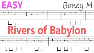 Boney M  Rivers of Babylon  Guitar Solo TabBackingTrack [upl. by Amble422]