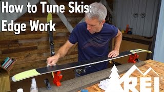 How to Tune Ski Edges  Remove Burrs and Rust  REI [upl. by Esiuole]