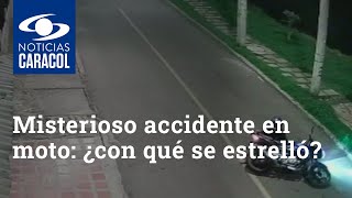 Misterioso accidente en moto ¿con qué se estrelló [upl. by Vickey618]