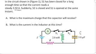 S1 has been closed for a long enough time so that the current reads steady 350 A S2 opened instant [upl. by Arihsaj]