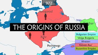 The origins of Russia  Summary on a Map [upl. by Ecirtaeb82]