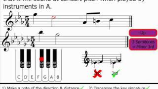 Music Theory  Transposition Part 2 [upl. by Anailil]