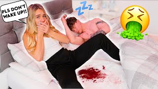 PERIOD PRANK ON BOYFRIEND CUTEST REACTION [upl. by Eelamme]