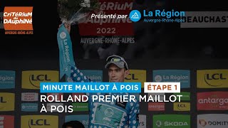 Dauphiné 2022 Stage 1  AURA Polka Dot Jersey Minute [upl. by Lathan]