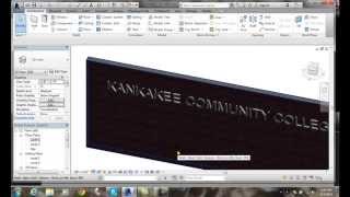 Revit 1226 Creating a Model Text [upl. by Regor]