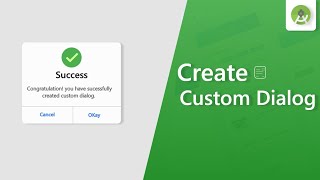 Create Custom Dialog in android  Android studio tutorial 2020 [upl. by Ael553]