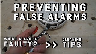 Cleaning Smoke Alarms  Identifying a BAD Detector  Preventing False Alarms [upl. by Peirsen915]