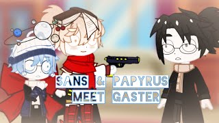 Sans And Papyrus Meet Gaster  Gacha Club  UnderTale AU [upl. by Tarabar]